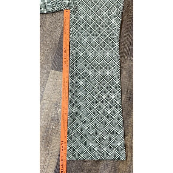 Vtg 70s ILGWU Union Made Women’s High Rise Wide Leg Pants Geometric Mod USA 6/8 - Picture 10 of 11